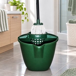 Găleată cu storcător 10 L pentru mop, verde
