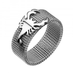 Inel Bărbătesc din Inox chirurgical 316L — Argintiu