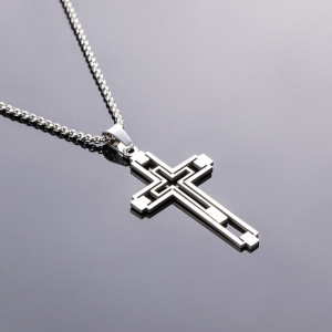 Lanț Bărbătesc din Inox chirurgical 316L — Argintiu - Img 4