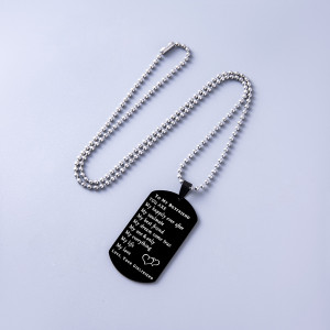 Lanț Bărbătesc din Inox chirurgical 316L — Negru - Img 2