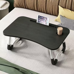 Masă pliabilă multifuncțională 60 x 40 x 28 cm, cu suport tabletă și pahar