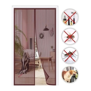 Perdea anti-insecte cu închidere magnetică 100 x 210 cm, maro
