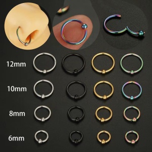 Piercing Damă din Inox chirurgical 316L — Argintiu - Img 6