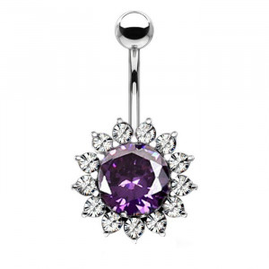 Piercing Damă din Inox chirurgical 316L — Mov