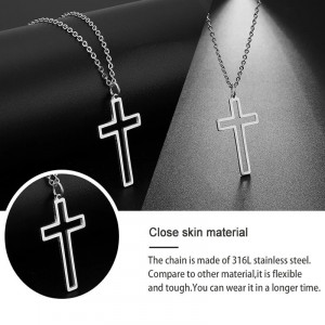 SIC MODA 5685A Stainless steel cross necklace - Img 3