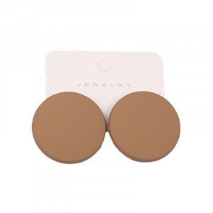 Sic Moda Brown Round Earrings 4387N - Img 2