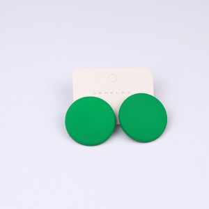 Sic Moda Green Round Earrings 4387V - Img 3