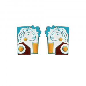 Sic Moda portrait earrings 4129 - Img 1
