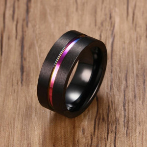 SIC MODA titanium rainbow ring 3743 - Img 2