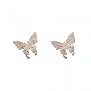 White Butterfly Earrings SIC MODA 5130A - Img 1