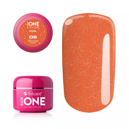 Gel uv Color Base One Silcare Pixel Orange Fury 08