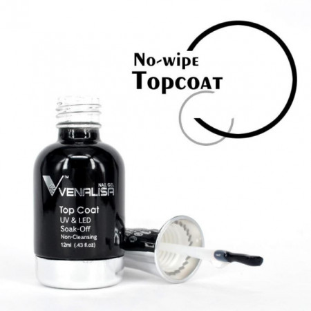 Top Coat VENALISA No-Wipe Fara Degresare 12ml