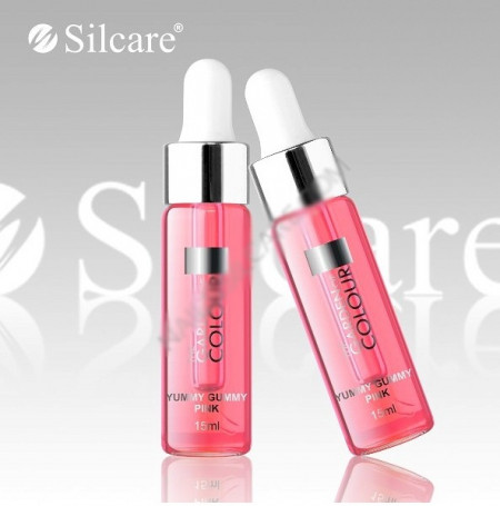 Ulei cuticula cu pipeta 15ml Base One Silcare 15ml Yummy Gummy Pink