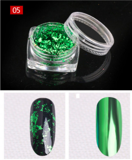 Pudra cu Efect de Oglinda Platinum F407-05 VERDE