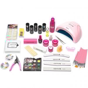 Kit unghii cu gel Base One Silcare #12 Mixt cu 4 Oje Conny's