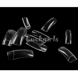 Tipsuri unghii false 100 buc Transparente