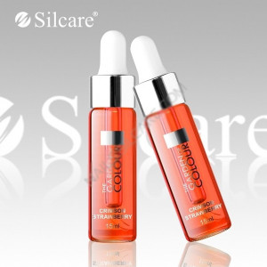 Ulei cuticula cu pipeta 15ml Base One Silcare strawberry crimson