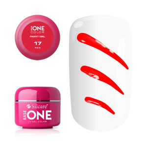 Gel UV Color Base One Silcare Paint Red 17