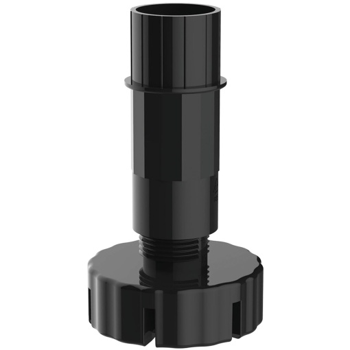 Picior mobilier reglabil Camar UNICO, Ø 70 mm, H 100 mm, 150 kg, plastic negru