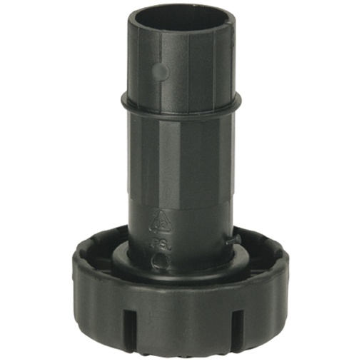 Picior mobilier reglabil Camar UNICO, Ø 70 mm, H 80 mm, 150 kg, plastic negru