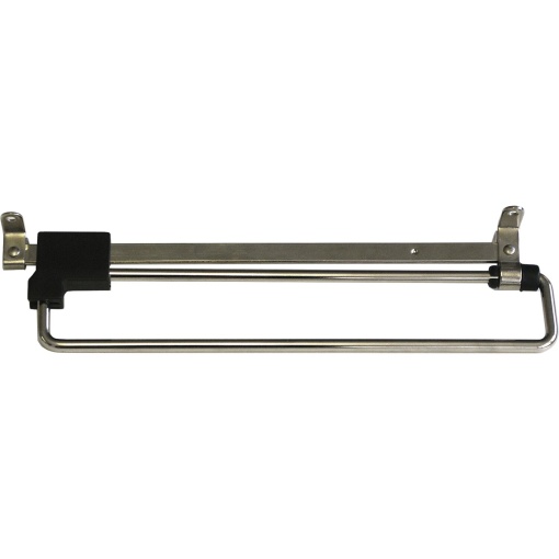 Suport extensibil pentru umerașe, 300 mm, oțel nichelat, montaj lateral