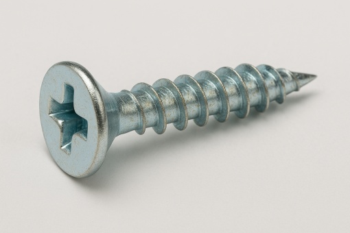 Șurub pentru PAL și lemn, cap încastrat 3,5x16 mm, PZ2 – Zincat Alb 100 buc