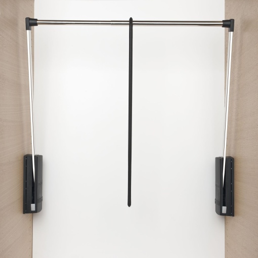 Lift haine Servetto negru, reglabil 770–1200 mm, H 845 mm, capacitate 10 kg