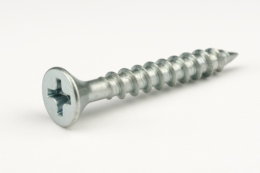 Șurub pentru PAL și lemn, cap încastrat 3,5x35 mm, PZ2 – Zincat Alb 100 buc