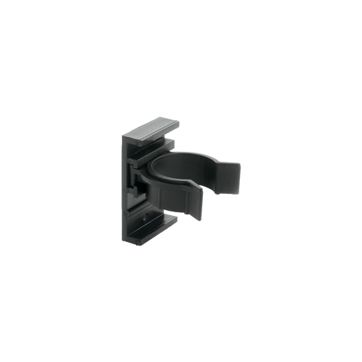 Clips VOLPATO pentru plintă PAL – 2 piese, plastic negru, 10x30x50 mm
