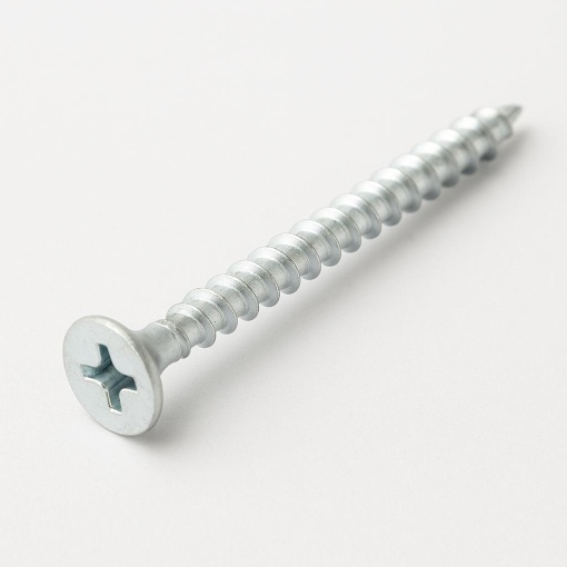 Șurub pentru PAL și lemn, cap încastrat 4,0x45 mm, PZ2 – Zincat Alb 100 buc