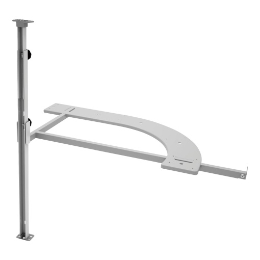 Ax SIGE Nuvola – pentru fixare polițe, 640–770 mm, dreapta, oțel finisat argintiu
