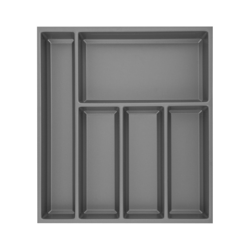 Insert organizator tacâmuri Sky Agoform, gri ardezie, pentru corp mobilier 500 mm, compatibil Blum Legrabox LN 500 mm