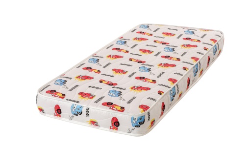 Saltea copii ortopedică Cars, husă bumbac, 10 cm – fermitate medie