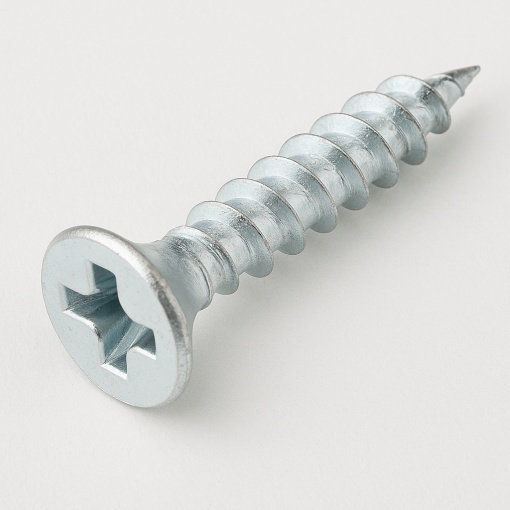 Șurub pentru PAL și lemn, cap încastrat 3,5x20 mm, PZ2 – Zincat Alb 100 buc