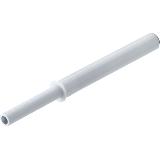 Tip-On BLUM pentru uși mobilă, versiune lungă cu tampon, alb mătase