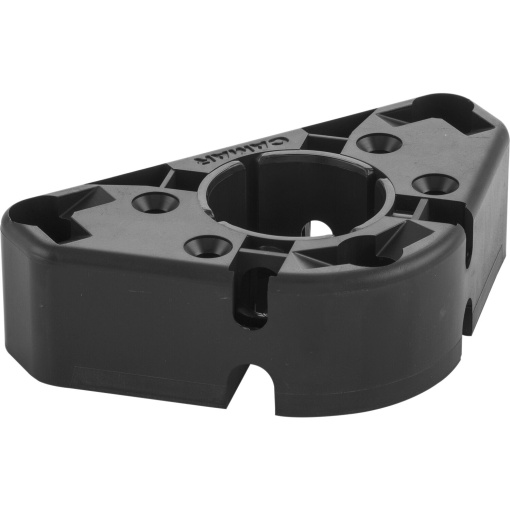Suport fixare picior soclu Camar UNICO, fără margine, cu șuruburi, plastic negru