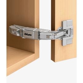 Balama BLUM CLIP top BLUMOTION 155° – Aplicată, pătrundere 0, cu arc, șurub, nichelat - Img 2