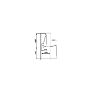 Lift haine Servetto negru, reglabil 770–1200 mm, H 845 mm, capacitate 10 kg - Img 2