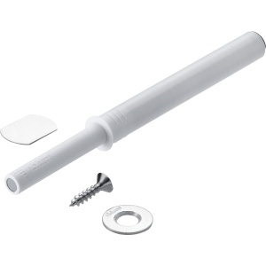 Tip-On BLUM pentru uși mobilă, versiune lungă cu magnet, alb mătase - Img 1