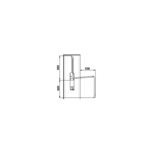 Lift haine Servetto negru, reglabil 770–1200 mm, H 845 mm, capacitate 10 kg - Img 3