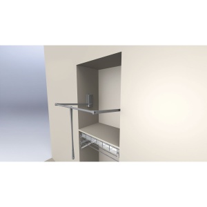 Lift haine Servetto 3000, gri, reglabil 770–1200 mm, H 780 mm, 10 kg - Img 1