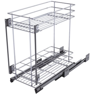 Cos Jolly 300 SIGE 004G, 2 coșuri (cu separator sticle), amortizare integrată, extragere totală, montaj stânga/dreapta – corp 300 mm, adâncime 445 mm - Img 2