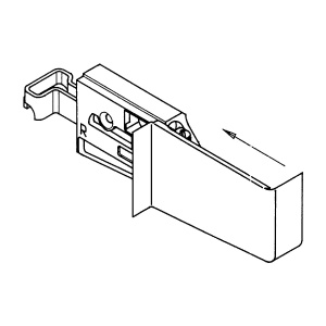 Capac CAMAR pentru element suspendare 806 – Dreapta, alb, 43x26x87 mm - Img 3