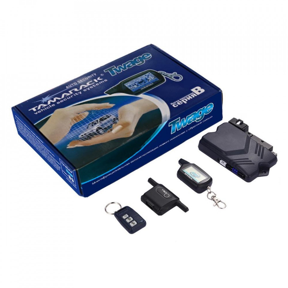 LARMA AUTO CU PAGER TAMARACK B9 SISTEM DE SECURITATE CU PORNIRE MOTOR ...