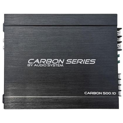 Amplificator Audio System CARBON-500.1 D, 1x500 watts, in 2 sau 4 ohm, pentru subwoofer clasa D CARBON-500.1 D