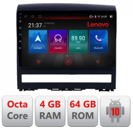 NAVIGATIE CARPAD ANDROID DEDICATA FIAT ALBEA, PALIO, IDEA, STRADA ECRAN CAPACITIV OCTACORE 4GB RAM 64 GB ROM DVR CARKIT BLUETOOTH MIRROR LINK MODEL LENOVO KIT-albea+EDT-E509-PRO