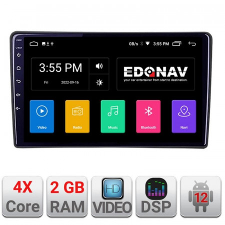 Navigatie dedicata Edonav Fiat Tipo 2020- Android radio gps internet 2+32 Kit-tipo2022+E209v2