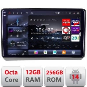 Navigatie Dodge Challenger 2015-2021 Android radio gps internet 8 core QLED 2K 12+256GB 360 Edotec KIT-dart+EDT-E809-2K