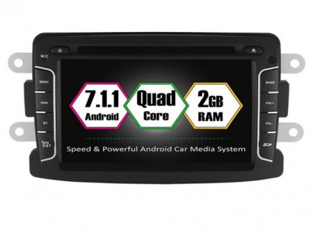 NAVIGATIE ANDROID 7.1 DEDICATA DACIA DUSTER LOGAN SANDERO LOGDY DOKKER RENAULT CAPTUR NAVD-A5157 2GB RAM DVR CARKIT GPS INTERNET 3G WIFI WAZE