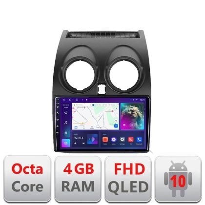 Navigatie Nissan Qashqai B-499 Android Ecran QLED octa core 4+64 carplay android auto KIT-499+EDT-E309V3 KIT-499+EDT-E309V3